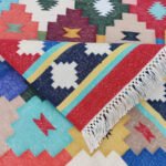 Handwoven Cotton Panja Dhurrie Rug for Living Room Home Decor - Image 3