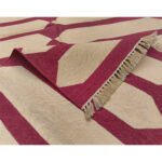 Warm & Earthy Hand-Woven Artisan Cotton Dhurrie - Image 3