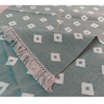 Farmhouse Cotton Panja Dhurrie Rug, Handmade Flatweave - Image 3