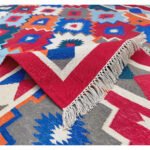 Cotton Panja Dhurrie Rug for Center Table Indoor Decor - Image 3