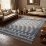 Artisan Made Flatwoven Cotton Dhurrie Rug – Handcrafted & Reversible