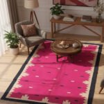 Soothing Pastel Artisan Cotton Flatweave for Bedrooms