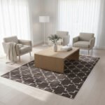 Flatwoven Cotton Panja Dhurrie Rug, Traditional Indian Handmade