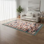 Cotton Panja Dhurrie Rug for Coffee Table Living Room