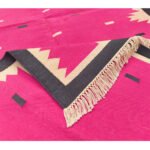 Soothing Pastel Artisan Cotton Flatweave for Bedrooms - Image 3