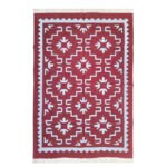 Bohemian Soul Hand-Made Reversible Cotton Dhurrie - Image 2