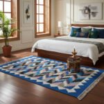 Scandi-Style Minimalist Hand-Woven Cotton Flatweave