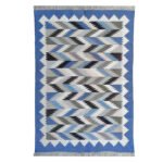 Scandi-Style Minimalist Hand-Woven Cotton Flatweave - Image 2