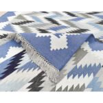 Scandi-Style Minimalist Hand-Woven Cotton Flatweave - Image 3