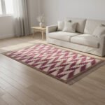 Cotton Panja Dhurrie Rug for Center Table Living Room