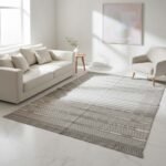 Cotton Panja Dhurrie Rug for Dining Room Indoor Decor