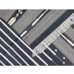 Cotton Panja Dhurrie Rug for Living Room Seating Space - Image 3