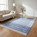 Cotton Panja Dhurrie Rug for Coffee Table Indoor Outdoor
