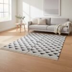 Cotton Panja Dhurrie Rug for Living Room Minimal Decor