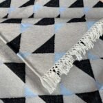 Cotton Panja Dhurrie Rug for Living Room Minimal Decor - Image 3