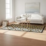 Cotton Panja Dhurrie Rug for Dining Room Handmade Rug