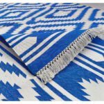 Handmade Cotton Panja Dhurrie Rug for Big Hall Area - Image 3