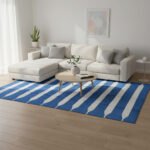 Indian Cotton Panja Dhurrie Rug for Living Room Bedroom Decor