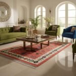 Cotton Panja Dhurrie Rug for Living Room Floor Rug