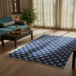 Abstract Earth Tones: Hand-Made Reversible Dhurrie