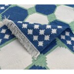 Statement Piece: Large Hand-Woven Cotton Living Room Rug - Image 3