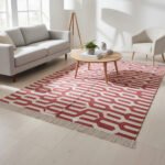 Cotton Panja Dhurrie Rug for Center Table Floor Decor