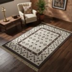 Patio-Perfect: Weather-Resistant Style Cotton Dhurrie