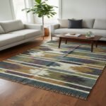 Earthy Wool & Jute Handwoven Dhurries