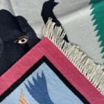 Cotton Panja Dhurrie Rug for Center Table Floor Styling - Image 3