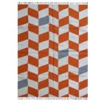 Instagrammable Decor: Boho Hand-Made Cotton Dhurrie - Image 2