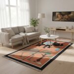 Cotton Panja Dhurrie Rug for Living Room Handmade Flatweave