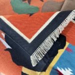 Cotton Panja Dhurrie Rug for Living Room Handmade Flatweave - Image 3