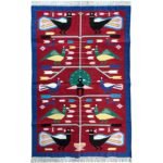 Cotton Panja Dhurrie Rug for Living Room Interior Decor - Image 2