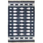 Cotton Panja Dhurrie Rug for Dining Table & Hall Area - Image 2