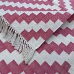 Ancient Loom Magic: Artisan Panja Weave Cotton Dhurrie - Image 3