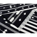Contemporary Artisan-Made Reversible cotton Floor Rug - Image 3