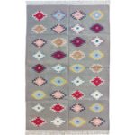 Cotton Panja Dhurrie Rug for Living Room Family Seating - Image 2