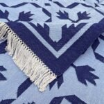 Robust Panja Craftsmanship: Reversible Flatweave Dhurrie - Image 3