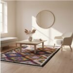 Cotton Panja Dhurrie Rug for Center Table Indoor Decor