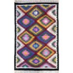 Cotton Panja Dhurrie Rug for Center Table Indoor Decor - Image 2