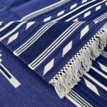 Boho-Panja Fusion: Hand-Woven Reversible Cotton Dhurrie - Image 3