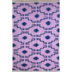Modern Panja Minimalist: Soft Cotton Reversible Rug - Image 2