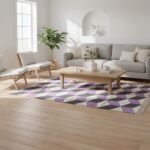 Cotton Panja Dhurrie Rug for Living Room Reversible Flatweave