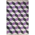 Cotton Panja Dhurrie Rug for Living Room Reversible Flatweave - Image 2
