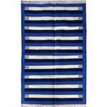 Cotton Panja Dhurrie Rug for Dining Table Floor Rug - Image 2