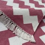 Chic Panja Style: Reversible Cotton Flatwoven Floor Decor durry - Image 3