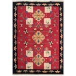 Flatweave Cotton Area Rug, Handmade Dhurrie for Bedroom Living Room - Image 2