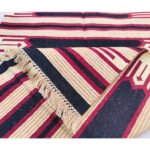 Handwoven Cotton Panja Dhurrie Rug, Reversible Flatweave Rug for Indoor Outdoor Use - Image 3