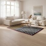 Cotton Panja Dhurrie Rug for Coffee Table Living Room Decor