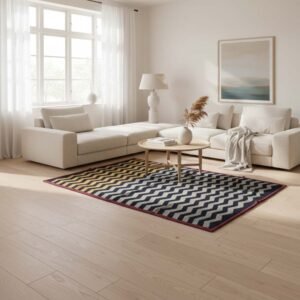 Cotton Panja Dhurrie Rug for Coffee Table Living Room Decor